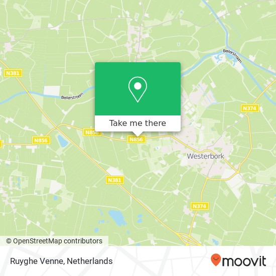 Ruyghe Venne, Beilerstraat 24 9431 TA Midden-Drenthe kaart