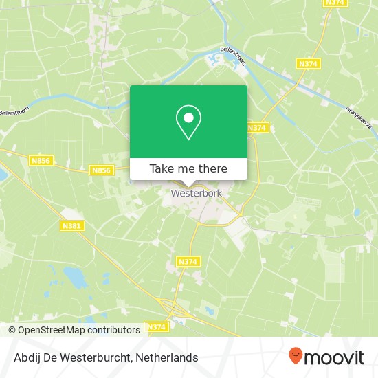 Abdij De Westerburcht, Hoofdstraat 7 9431 AB Midden-Drenthe kaart