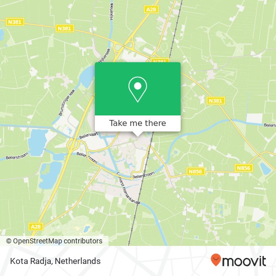 Kota Radja, Kruisstraat 8 9411 PE Midden-Drenthe kaart