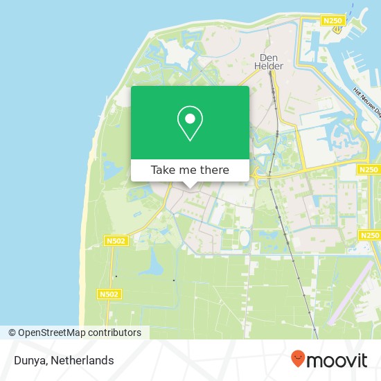 Dunya, Texelstroomlaan 114 1784 ED Den Helder kaart