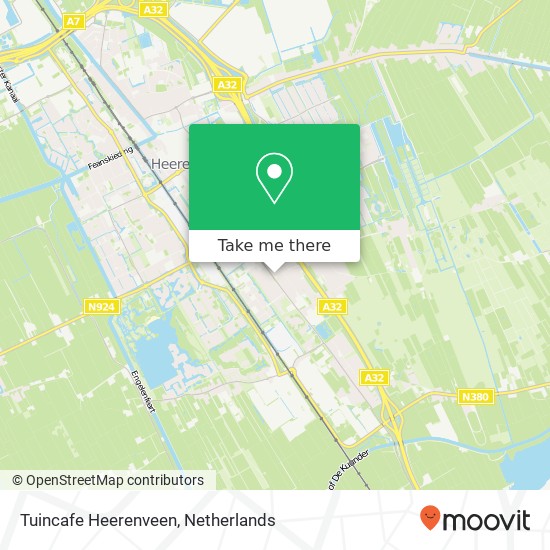 Tuincafe Heerenveen, Koningin Julianaweg 1 8443 DP Heerenveen kaart