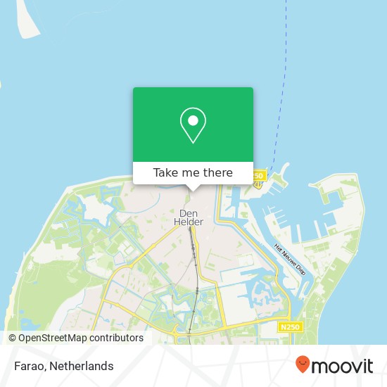 Farao, Koningstraat 61 1781 KD Den Helder kaart