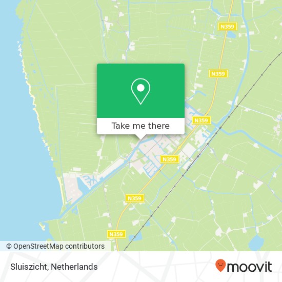 Sluiszicht, Sud 117 8711 CT Súdwest-Fryslân kaart
