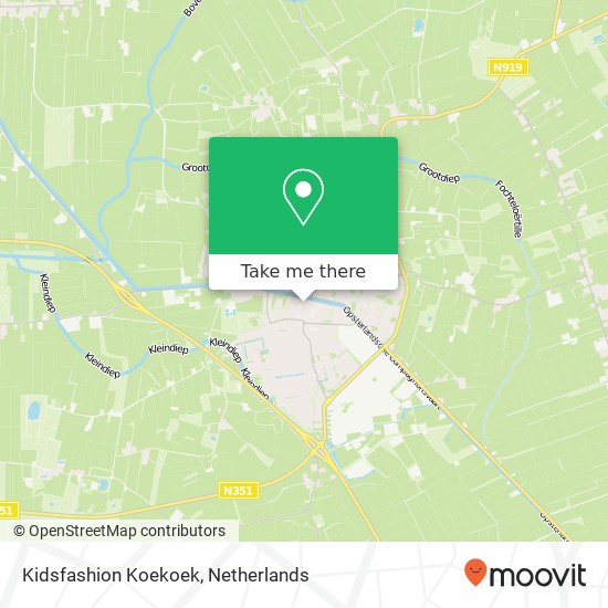 Kidsfashion Koekoek, Stipeplein 2 8431 WE Oosterwolde kaart