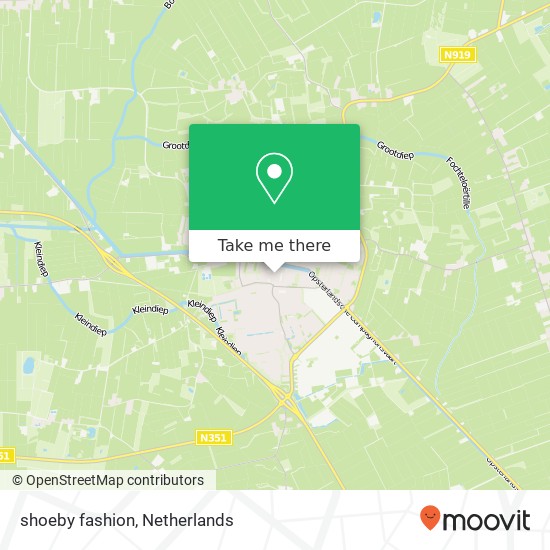 shoeby fashion, Stationsstraat 20 8431 EV Ooststellingwerf kaart