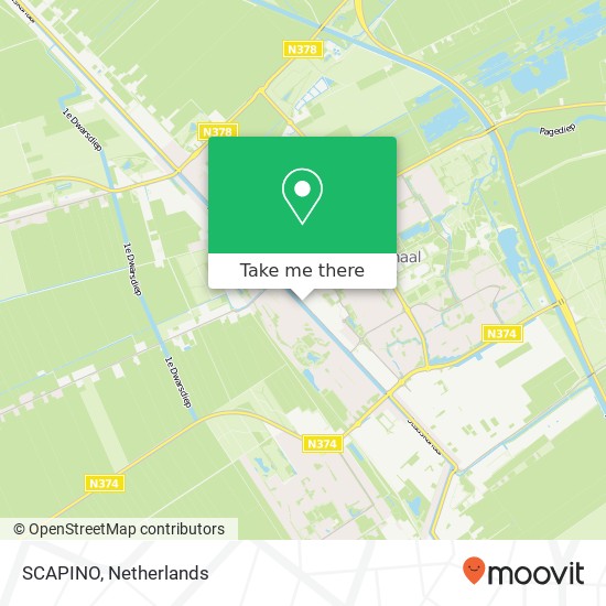 SCAPINO, Hoofdstraat 30 9501 CM Stadskanaal kaart