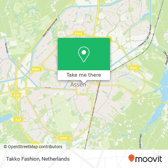 Takko Fashion, Nieuwehuizen 12 9401 JT Assen kaart