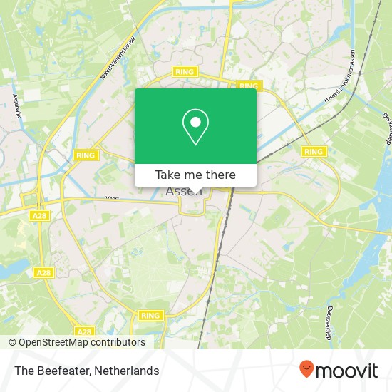 The Beefeater, Brinkstraat 83 9401 HZ Assen kaart