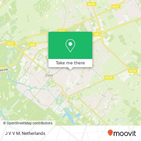 J V V M, Bergweg 38 kaart