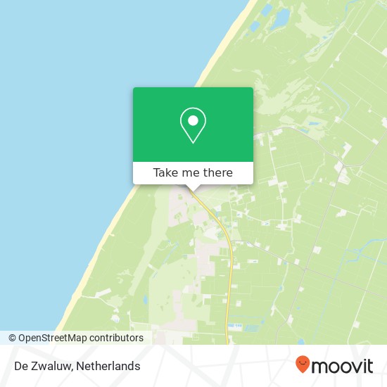 De Zwaluw, Kamperfoelieweg 1 1796 MT Texel kaart