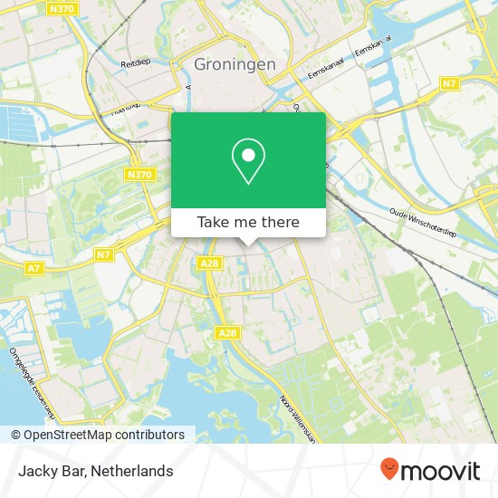 Jacky Bar, Werumeus Buningstraat 20 9721 JA Groningen kaart