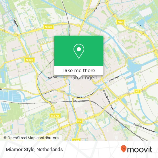 Miamor Style, Zwanestraat 9712 CH Groningen kaart