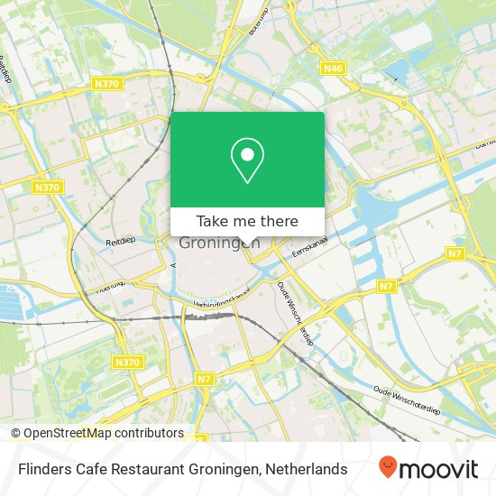 Flinders Cafe Restaurant Groningen, Nieuweweg 2 9711 TD Groningen kaart