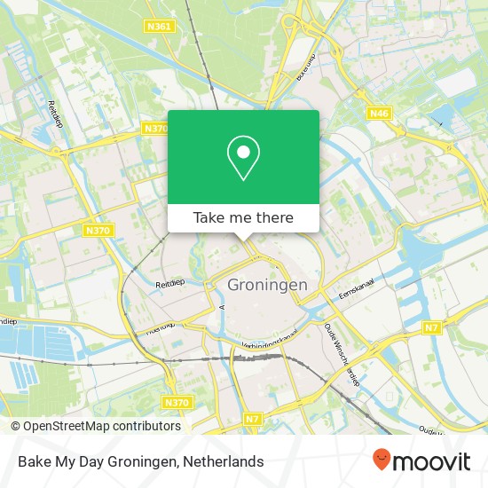 Bake My Day Groningen, Nieuwe Ebbingestraat 47 9712 NE Groningen kaart