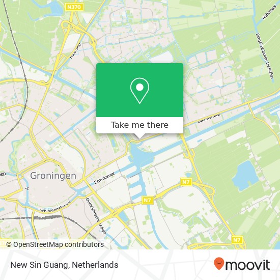 New Sin Guang, Pop Dijkemaweg 2 9731 BE Groningen kaart
