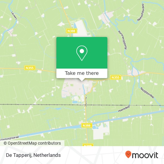 De Tapperij, Groningerstraatweg 35 9843 AA Zuidhorn kaart