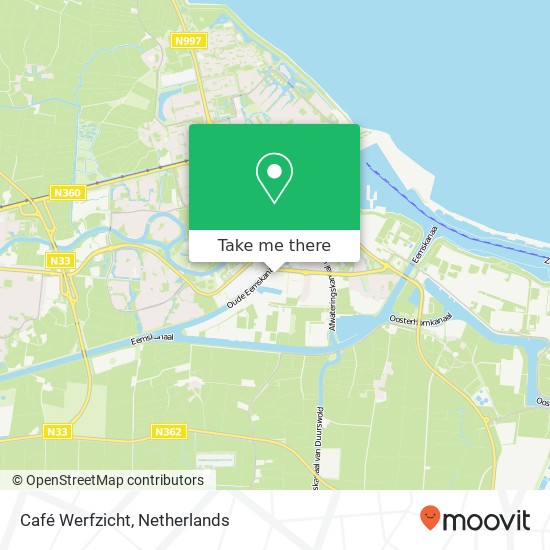 Café Werfzicht kaart