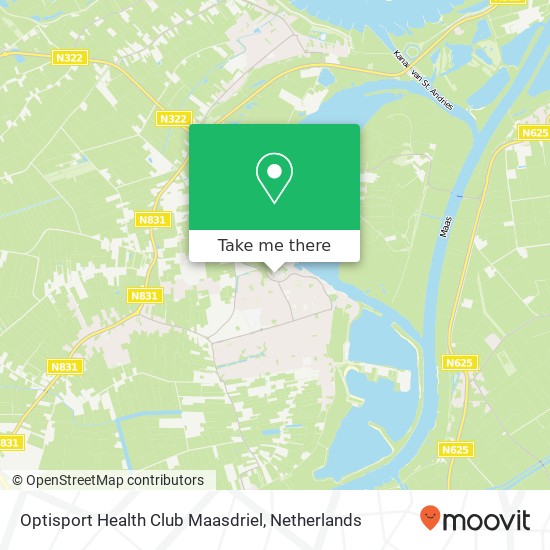 Optisport Health Club Maasdriel, Wilgenpas 2 kaart