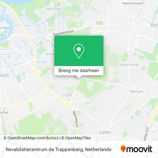 Revalidatiecentrum de Trappenberg kaart