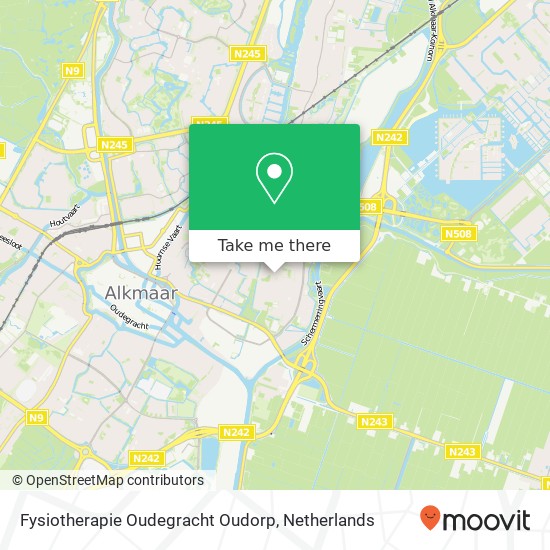 Fysiotherapie Oudegracht Oudorp, Westerstraat 59A kaart