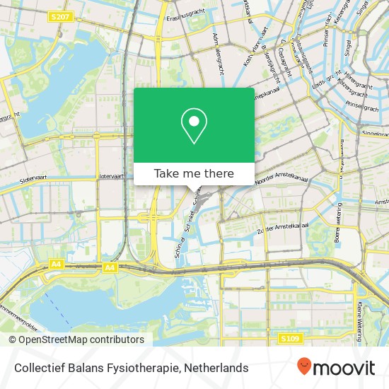 Collectief Balans Fysiotherapie, Rietwijkerstraat 8 kaart