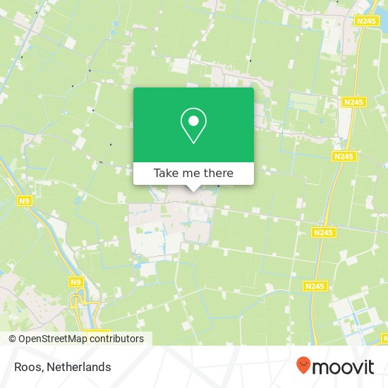 Roos, Langedijker 16 kaart