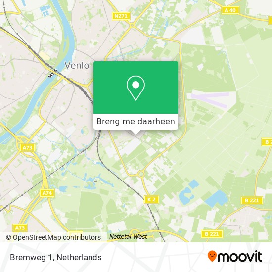 Bremweg 1 kaart