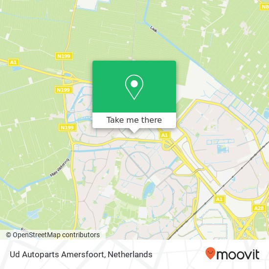 Ud Autoparts Amersfoort kaart