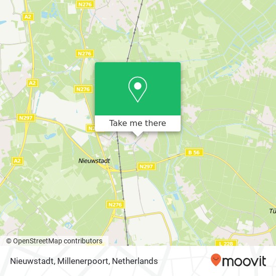 Nieuwstadt, Millenerpoort kaart