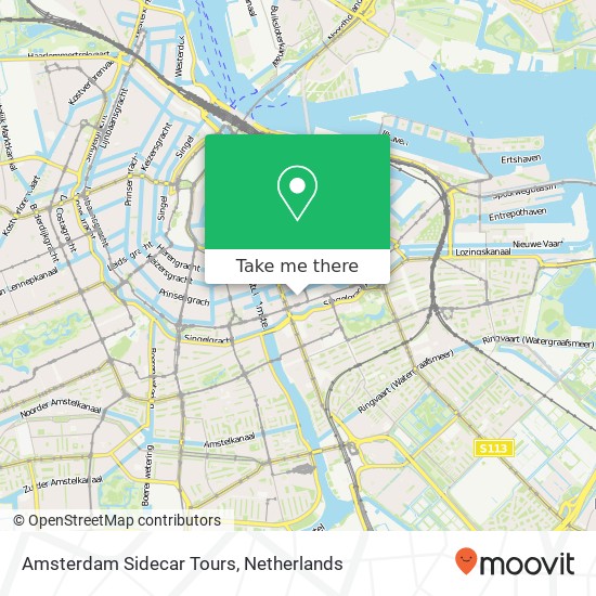 Amsterdam Sidecar Tours kaart