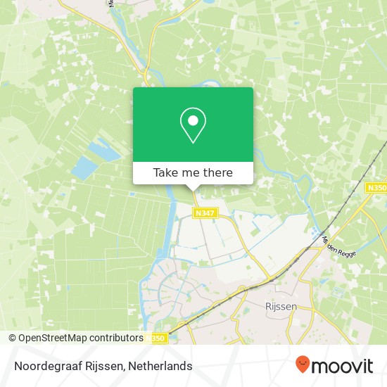 Noordegraaf Rijssen, Provincialeweg Zuna 2 kaart