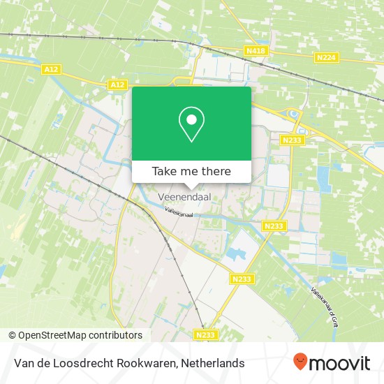 Van de Loosdrecht Rookwaren, Hoofdstraat kaart