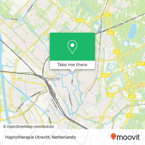 Haptotherapie Utrecht, Weerdsingel Oz 83 kaart