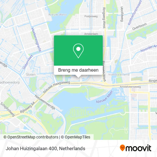 Johan Huizingalaan 400 kaart