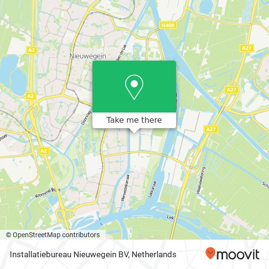 Installatiebureau Nieuwegein BV, Betuwehaven 13 kaart