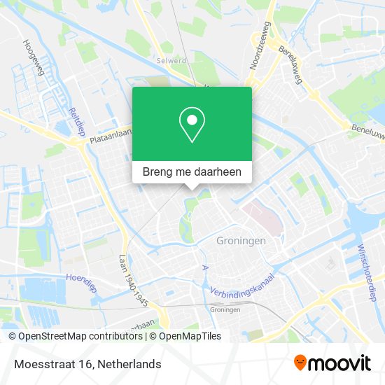 Moesstraat 16 kaart