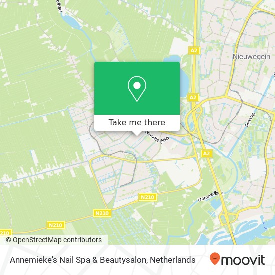 Annemieke's Nail Spa & Beautysalon, Vingerhoekhof 8 kaart