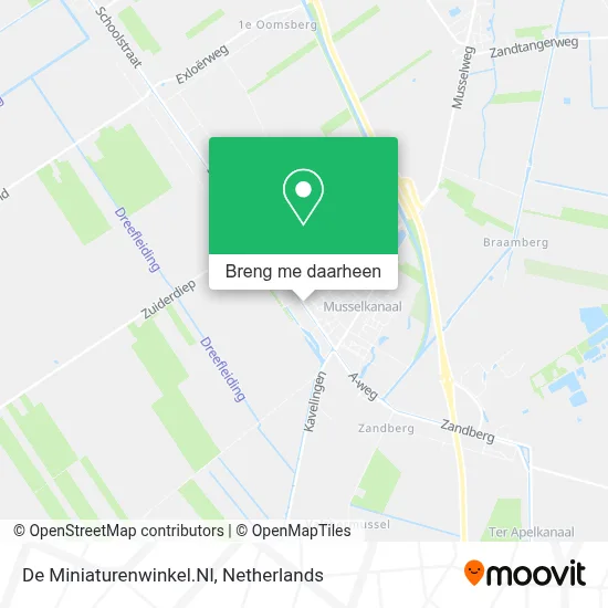 De Miniaturenwinkel.Nl kaart