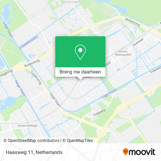 Haasweg 11 kaart