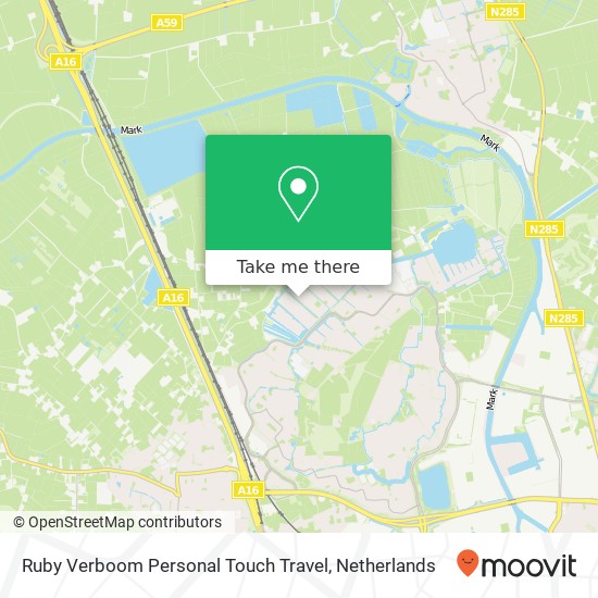 Ruby Verboom Personal Touch Travel kaart