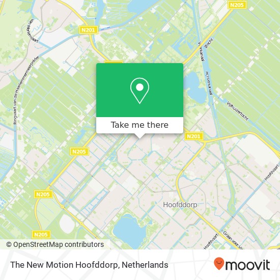 The New Motion Hoofddorp kaart