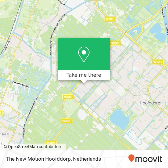 The New Motion Hoofddorp kaart