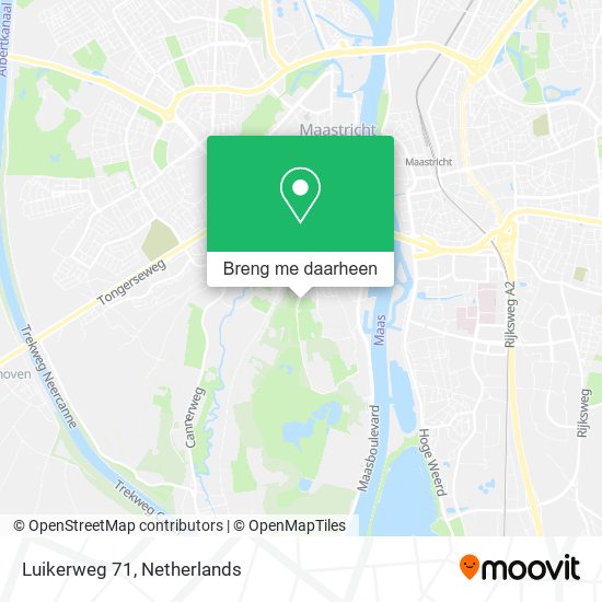 Luikerweg 71 kaart