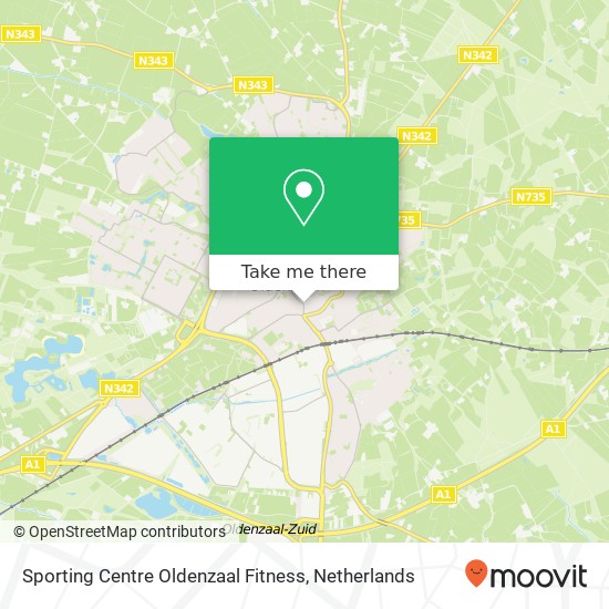 Sporting Centre Oldenzaal Fitness, Steenstraat 67 kaart