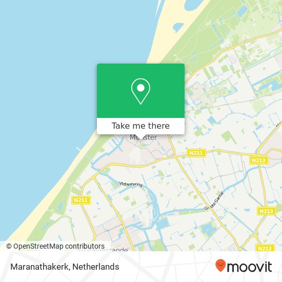Maranathakerk, Molenstraat 71 kaart