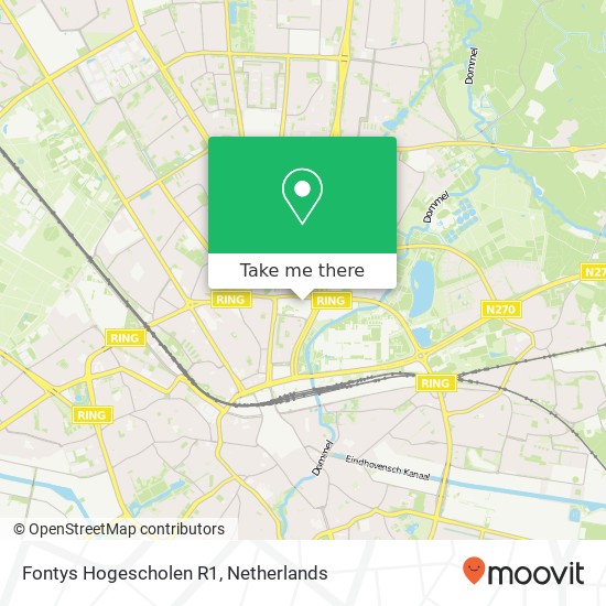 Fontys Hogescholen R1 kaart