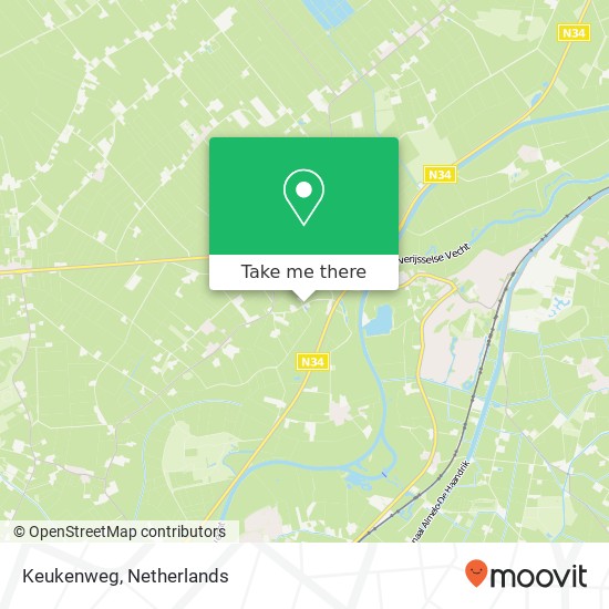 Keukenweg kaart