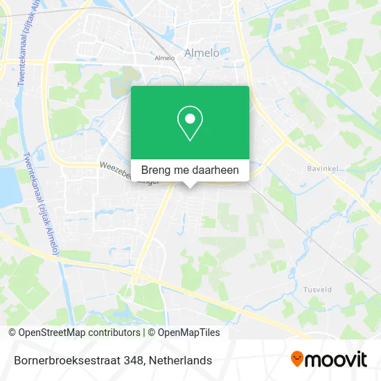 Bornerbroeksestraat 348 kaart