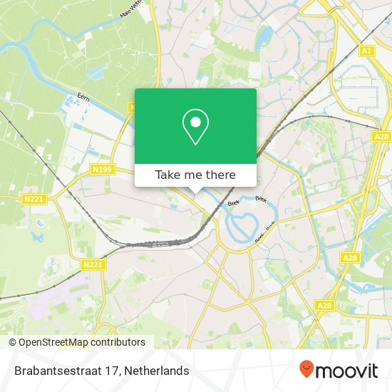 Brabantsestraat 17 kaart