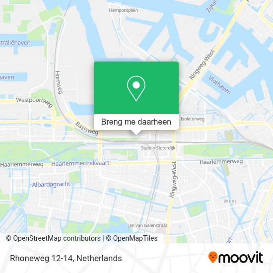 Rhoneweg 12-14 kaart